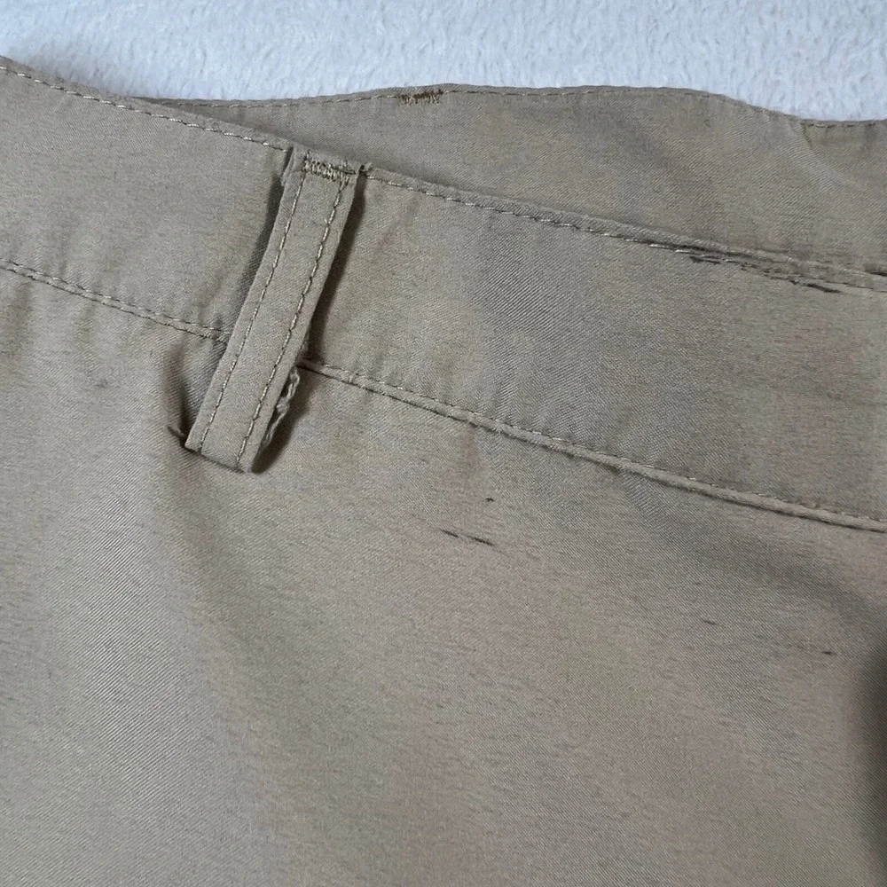 Callaway Golf Mens Tan Khaki Flat Front Performance Pants Size 34x31.5